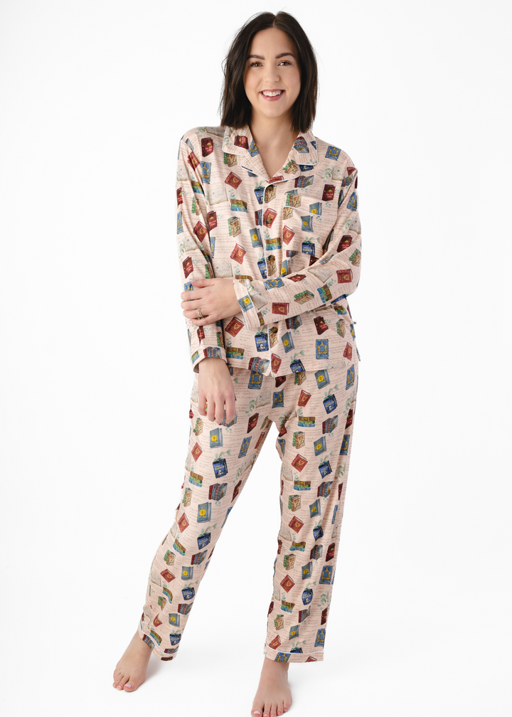 Classic Books Adult Bamboo Formal Pajama Lounge Set