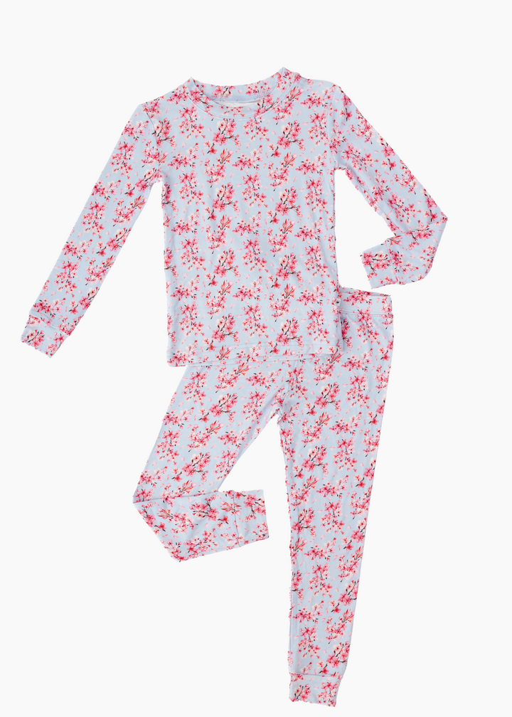 Cherry Blossom Bamboo Pajama Set