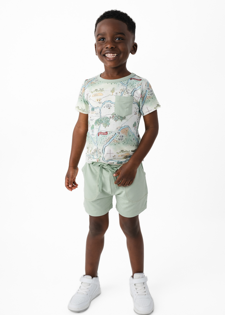 Hundred Acre Woods Pocket Tee & Short Sets