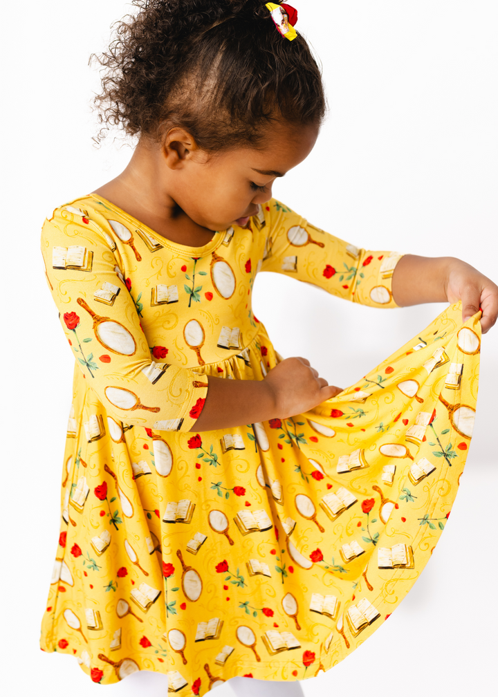 Beauty Long Sleeve Twirl Dress