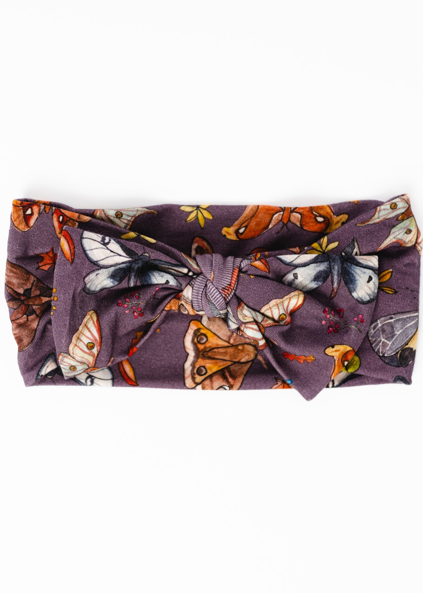 The Moths Plum Hair Bow