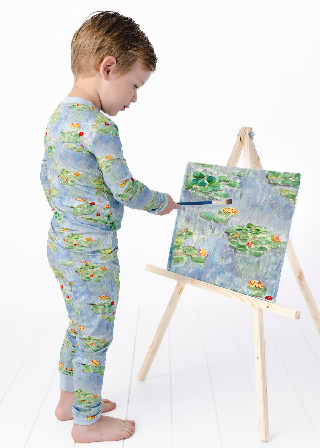 Water Lilies Bamboo Pajama Set
