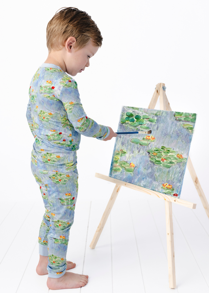 Water Lilies Bamboo Pajama Set