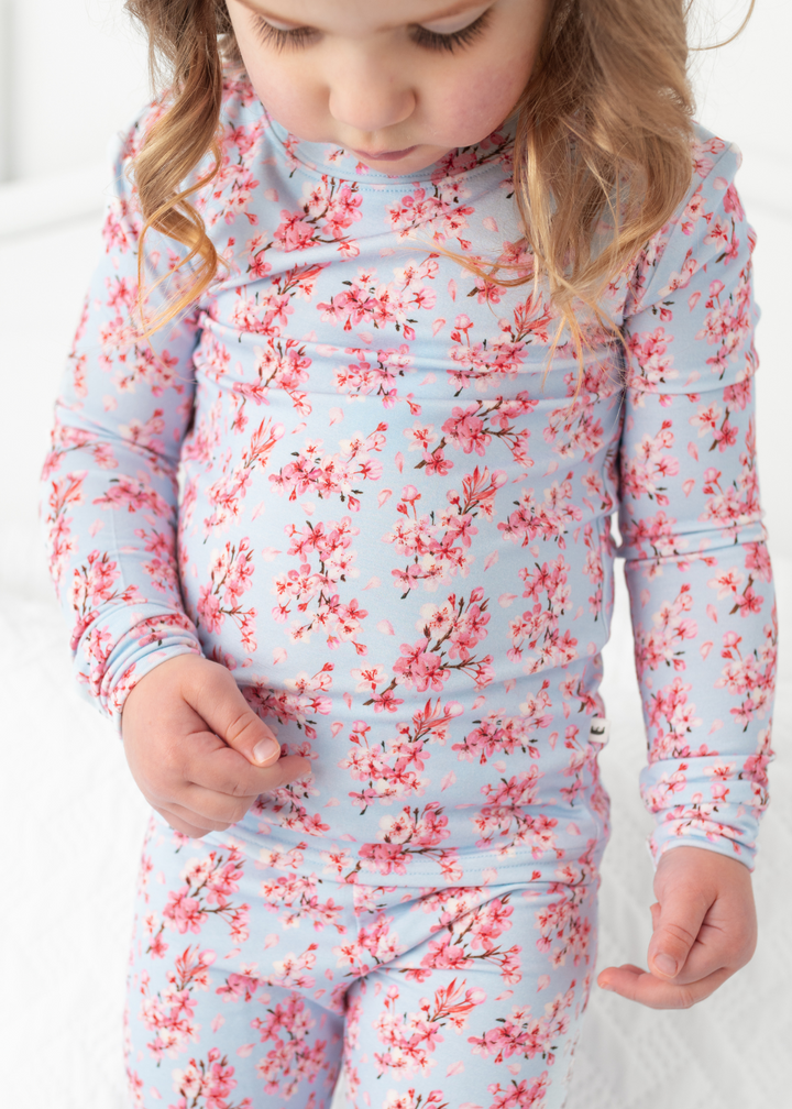 Cherry Blossom Bamboo Pajama Set