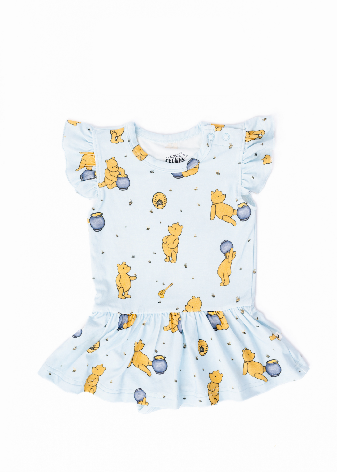 Hunny Pot Blue Baby Flutter Dress