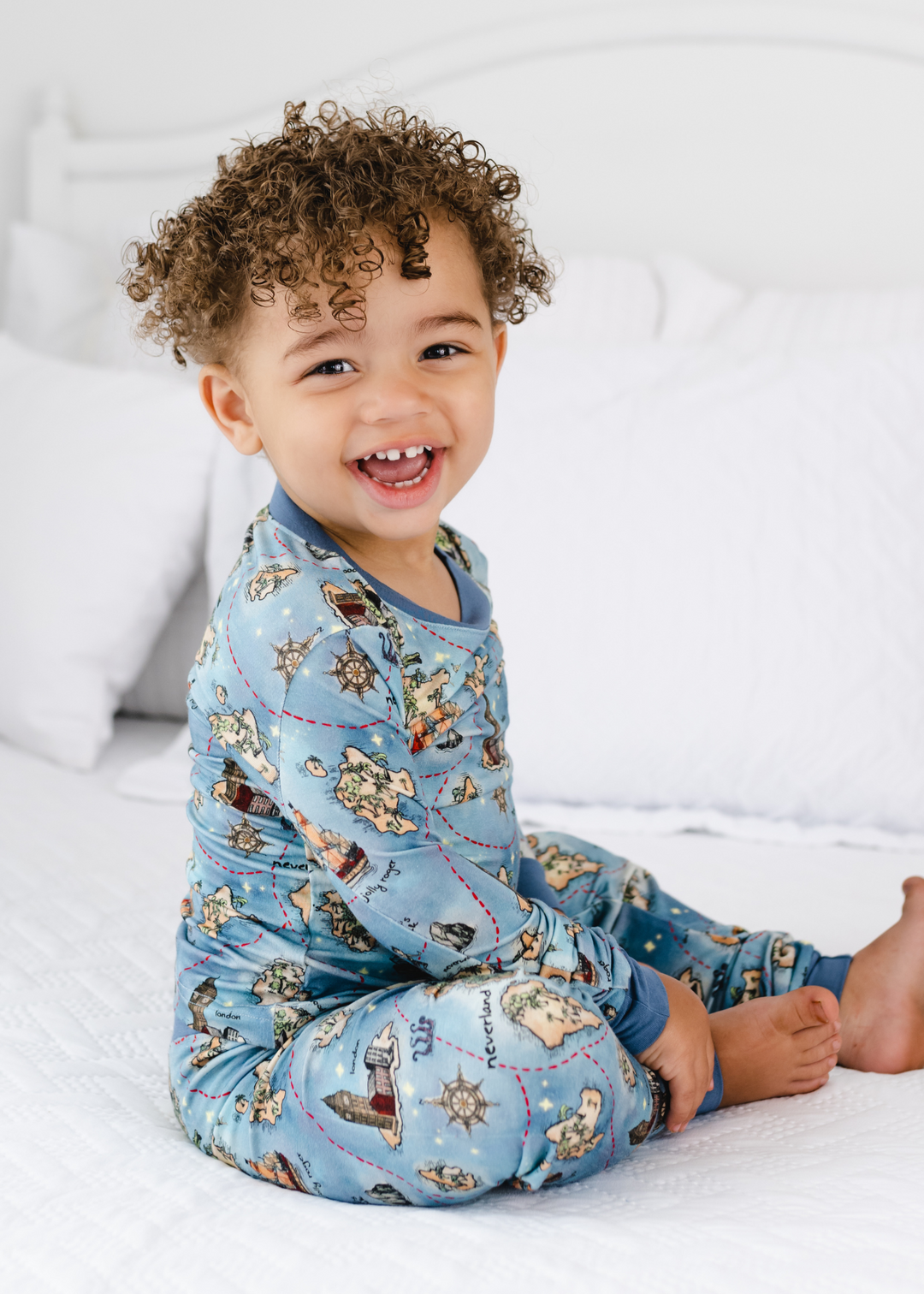 Neverland Map Bamboo Pajama Set