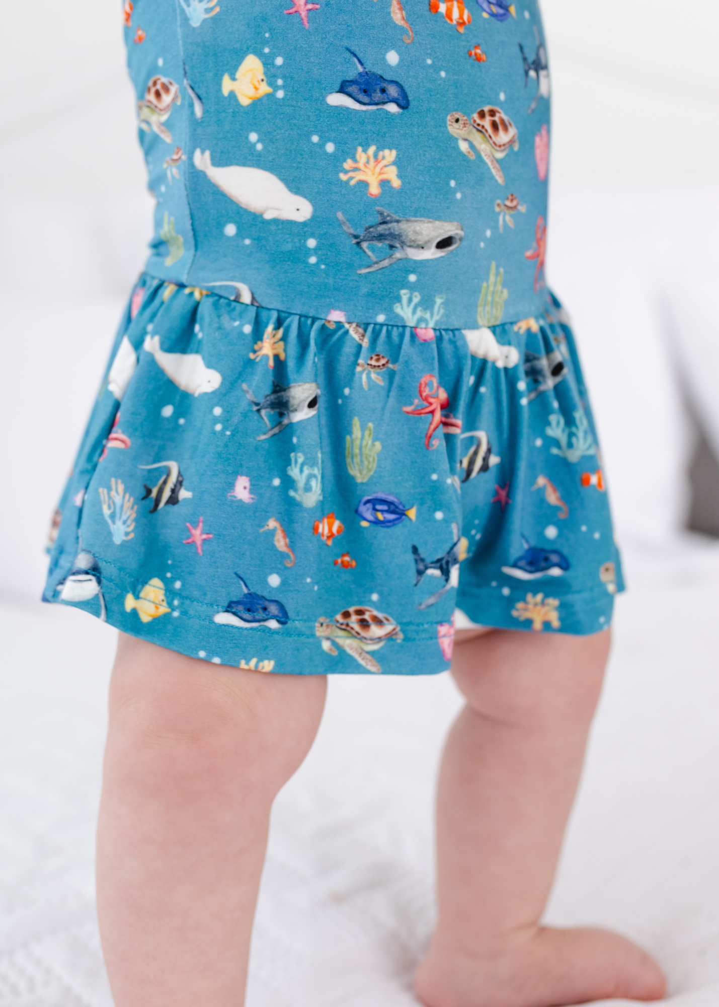 Fish are Friends Baby Flutter Dress