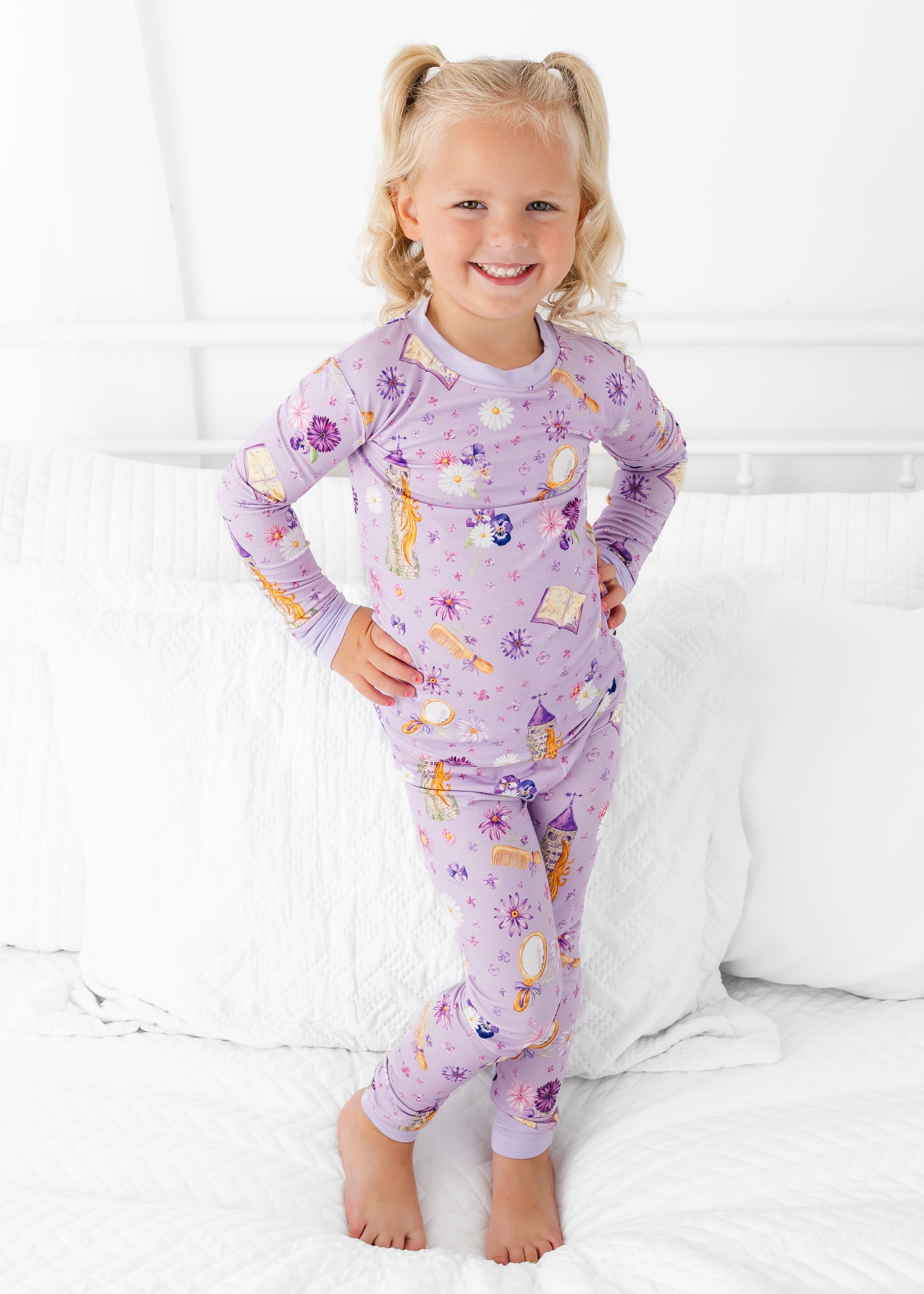 Rapunzel Bamboo Pajama Set – Little Crowns & Capes