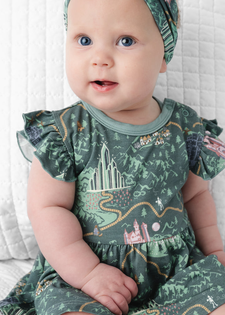 Emerald City Baby Flutter Dress