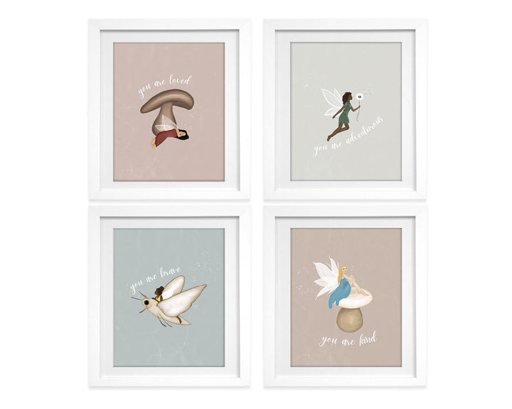 Fairies Affirmations Art Prints Set of 5