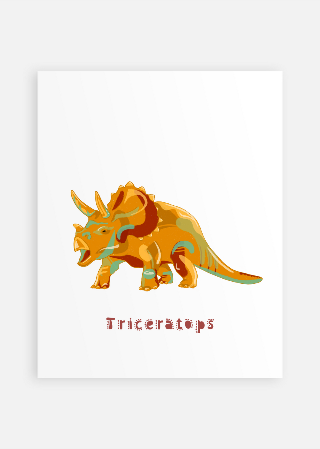 Dinosaur Nursery Art Prints Set of 6