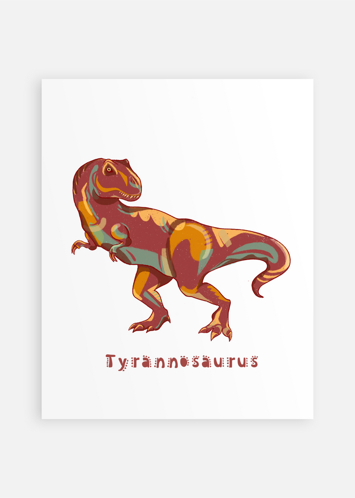 Dinosaur Nursery Art Prints Set of 6