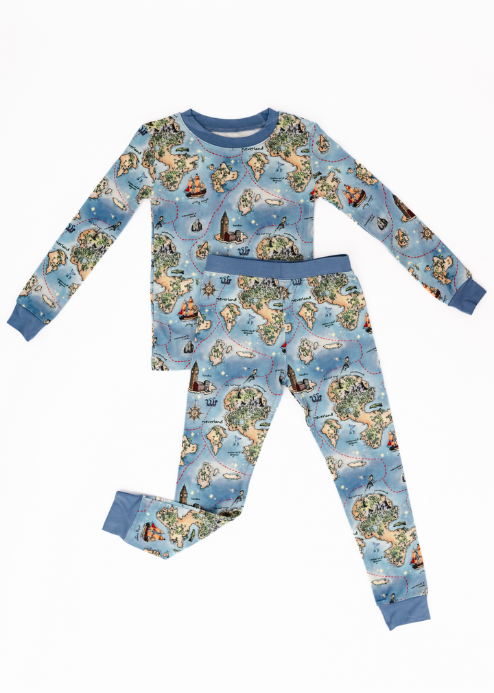 Neverland Map Bamboo Pajama Set