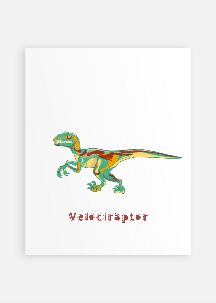 Dinosaur Nursery Art Prints Set of 6