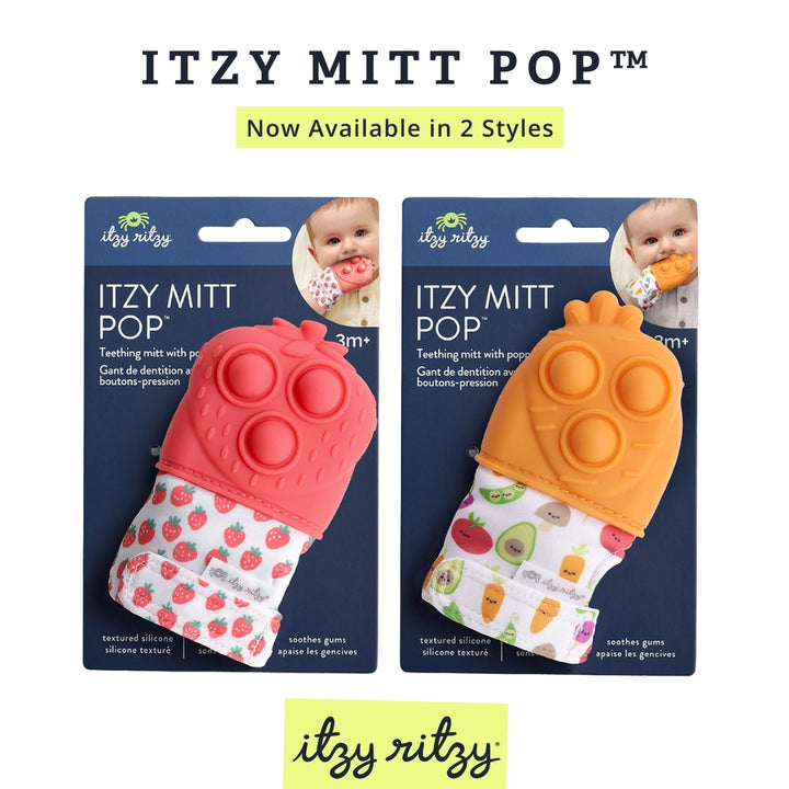 Teething Mitts- Strawberry or Carrot - Itzy Ritzy