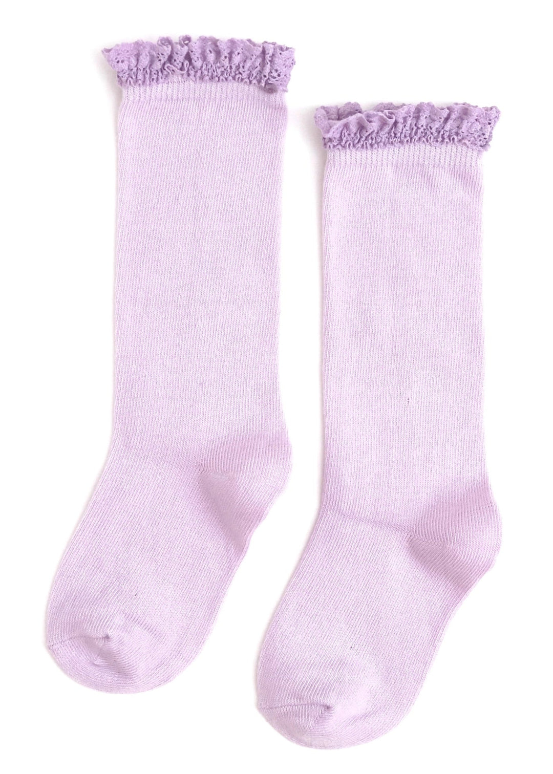 Lilac Lace Knee High Socks