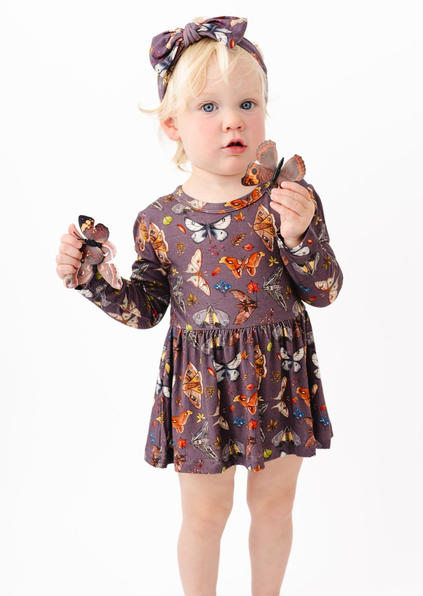The Moths Plum Baby Dress