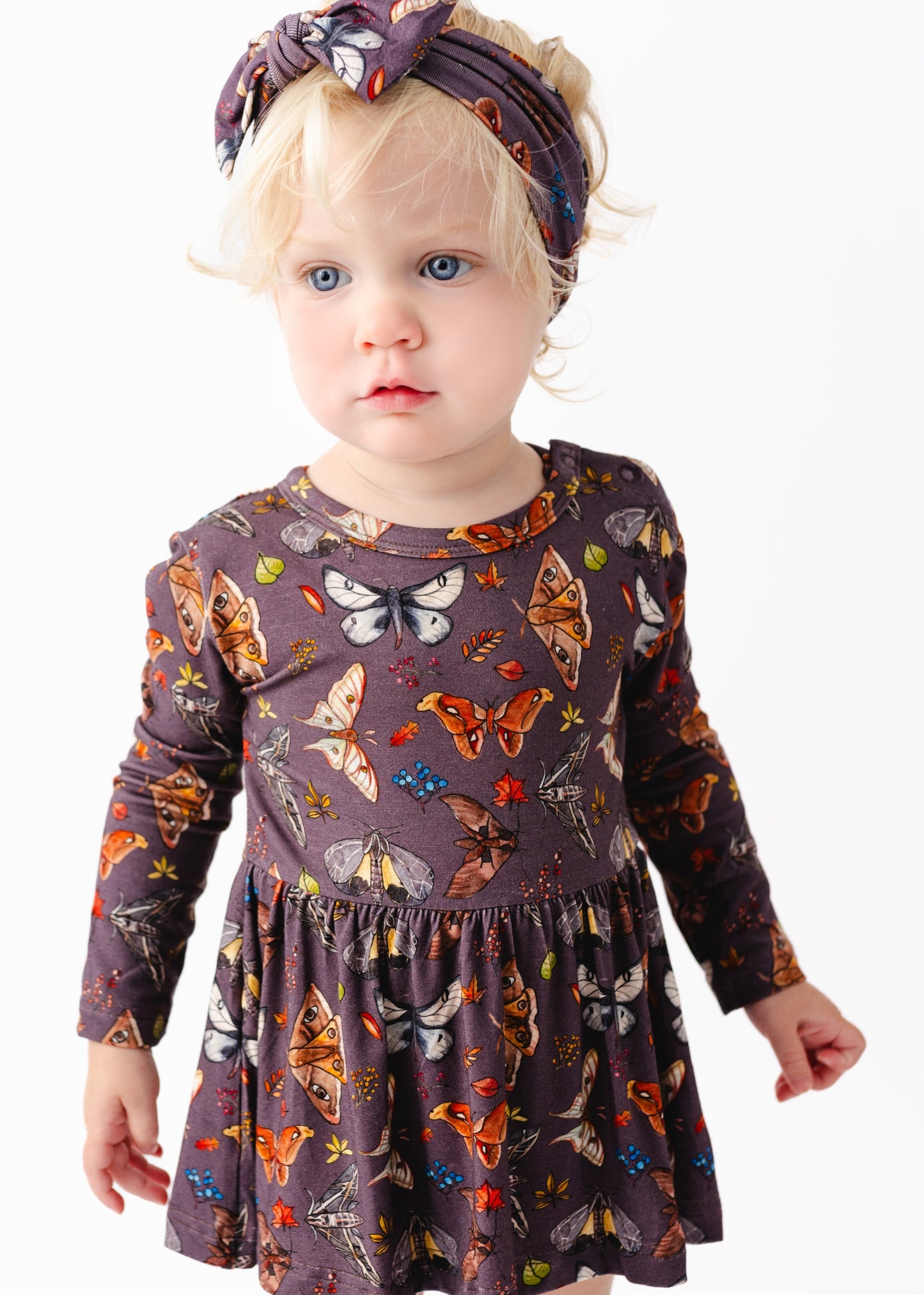 The Moths Plum Baby Dress
