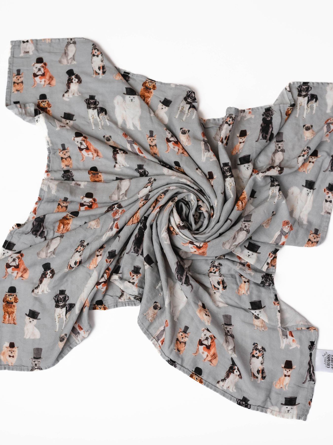 Dapper Dogs Swaddle Blanket