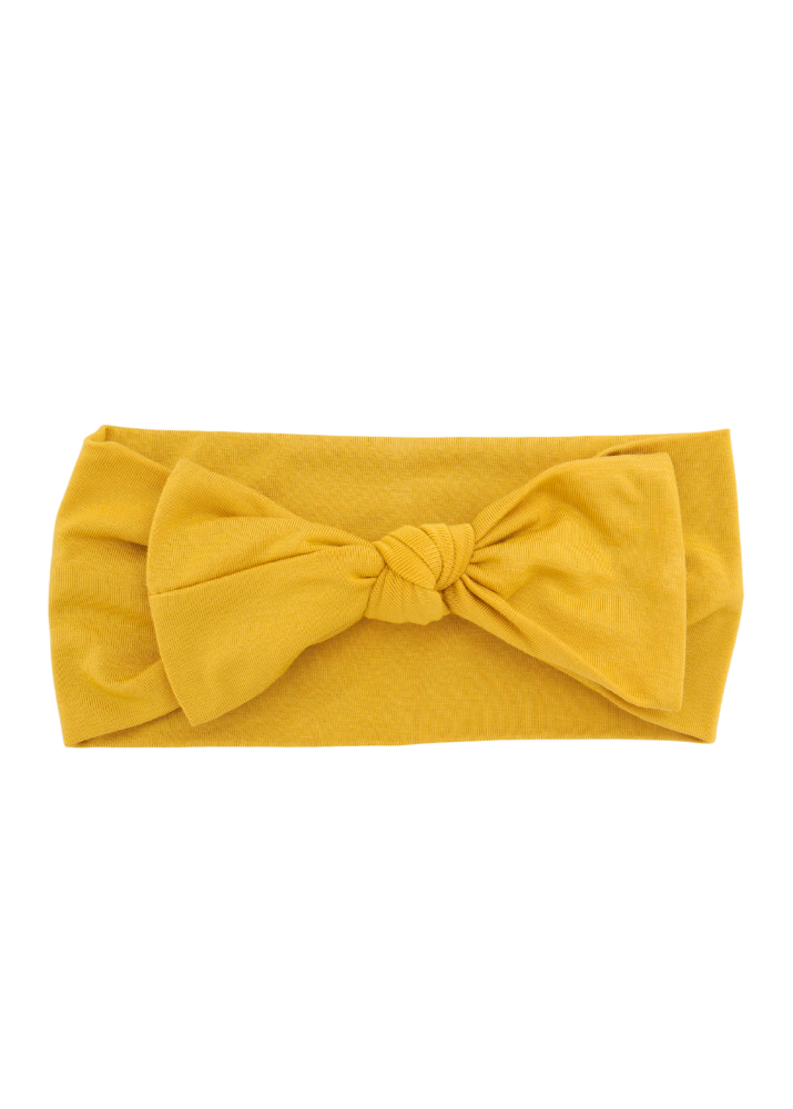 Yellow Bamboo Hair Bow