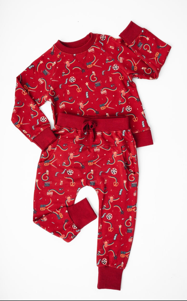 Movie Night Bamboo Kids Jogger Set