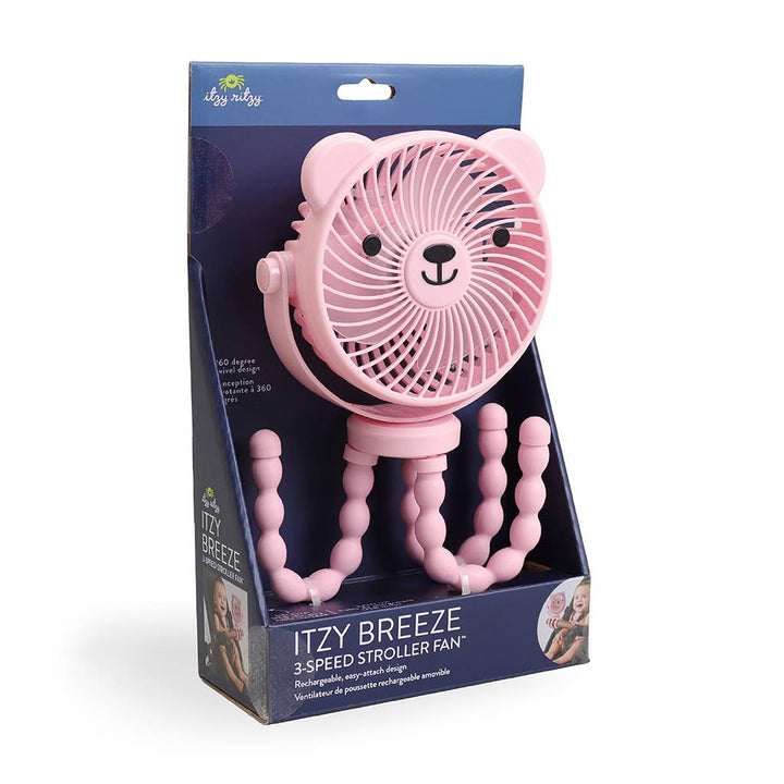 Itzy Breeze 3-Speed Stroller Fan™ Pink