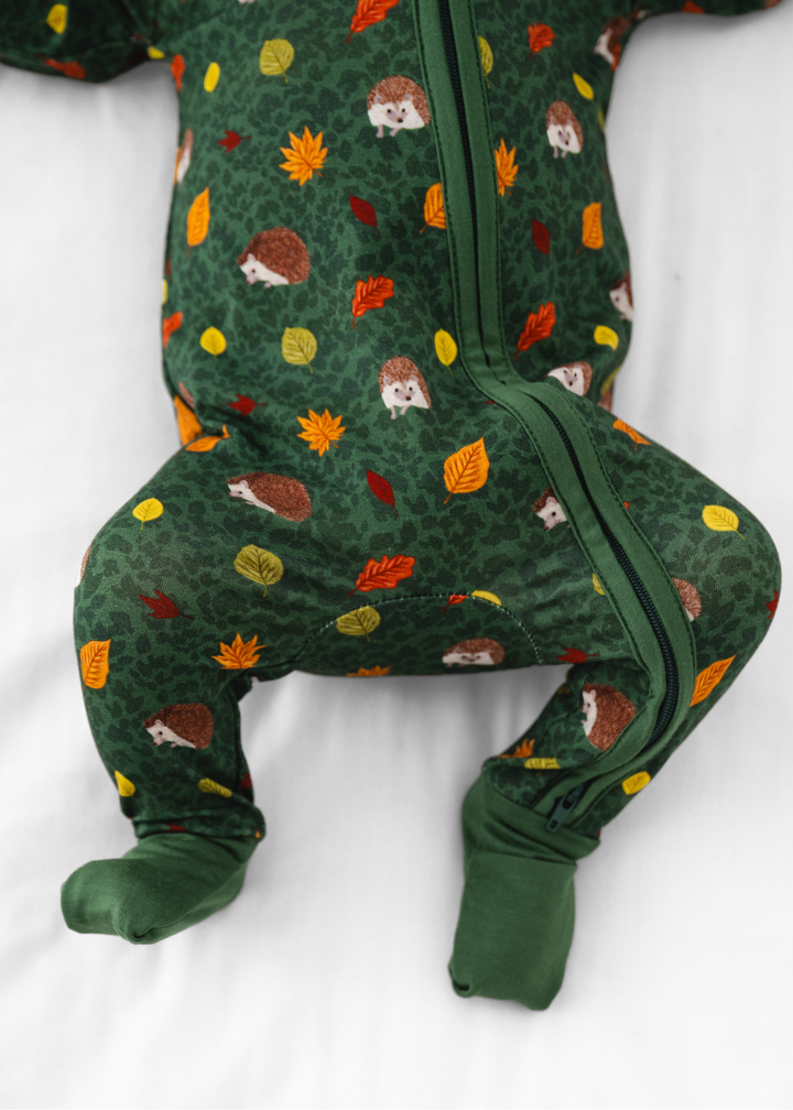 Hedgehogs Bamboo Zippered Sleeper