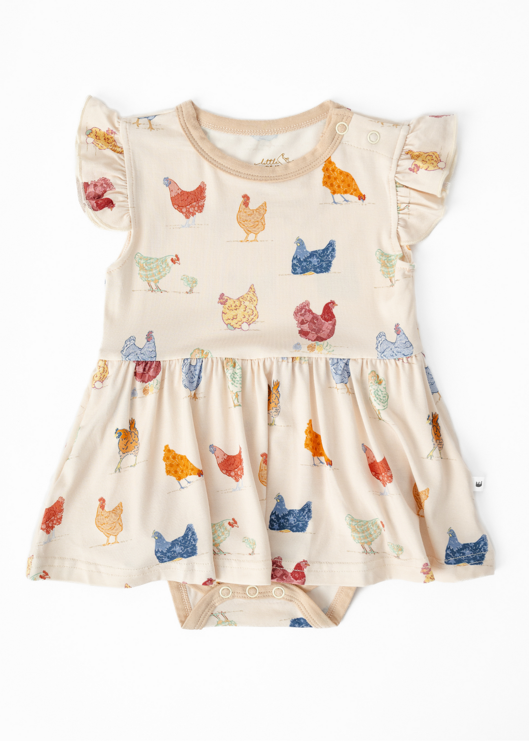 Chickens Baby Flutter Dress