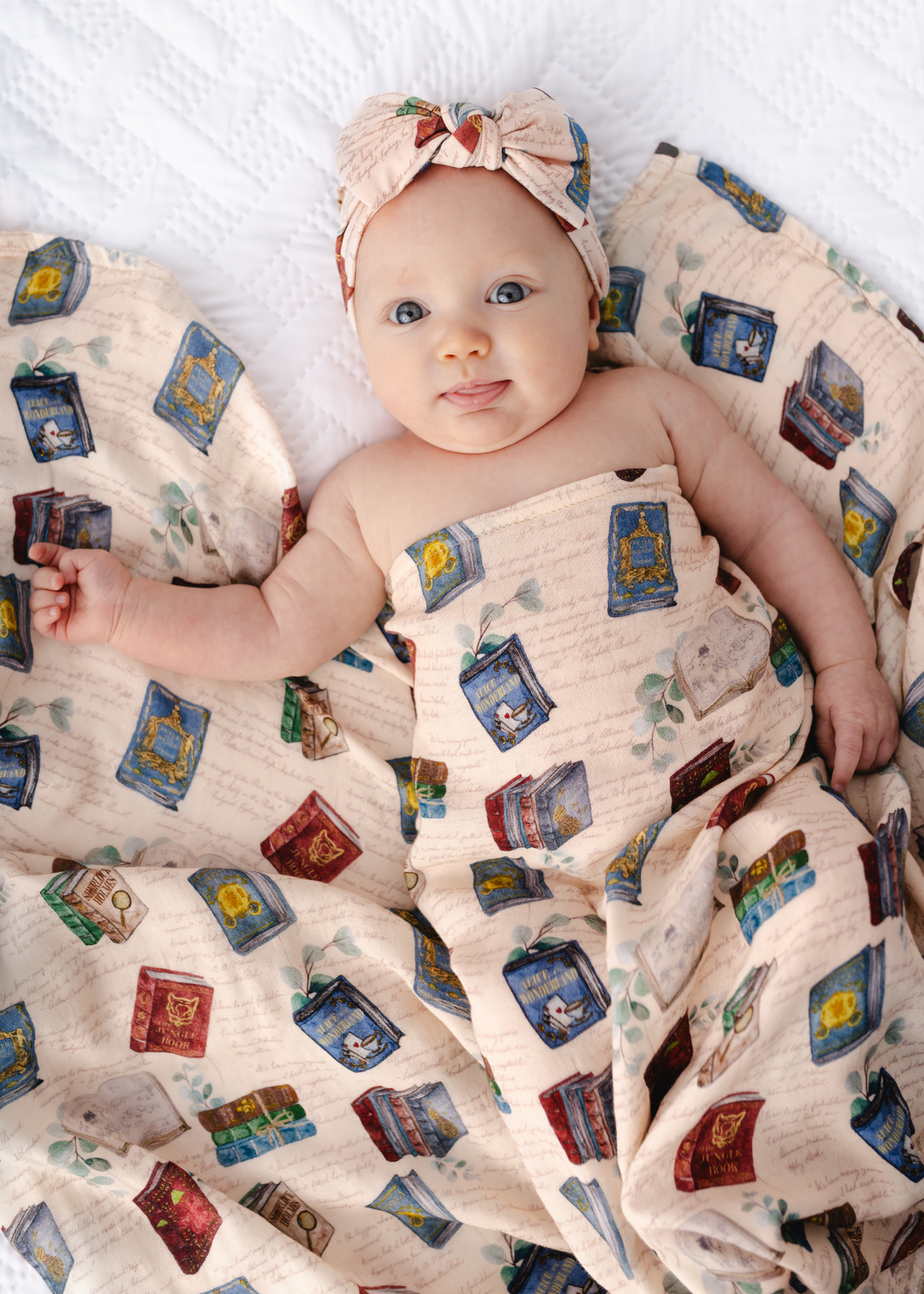 Classic Books Swaddle Blanket