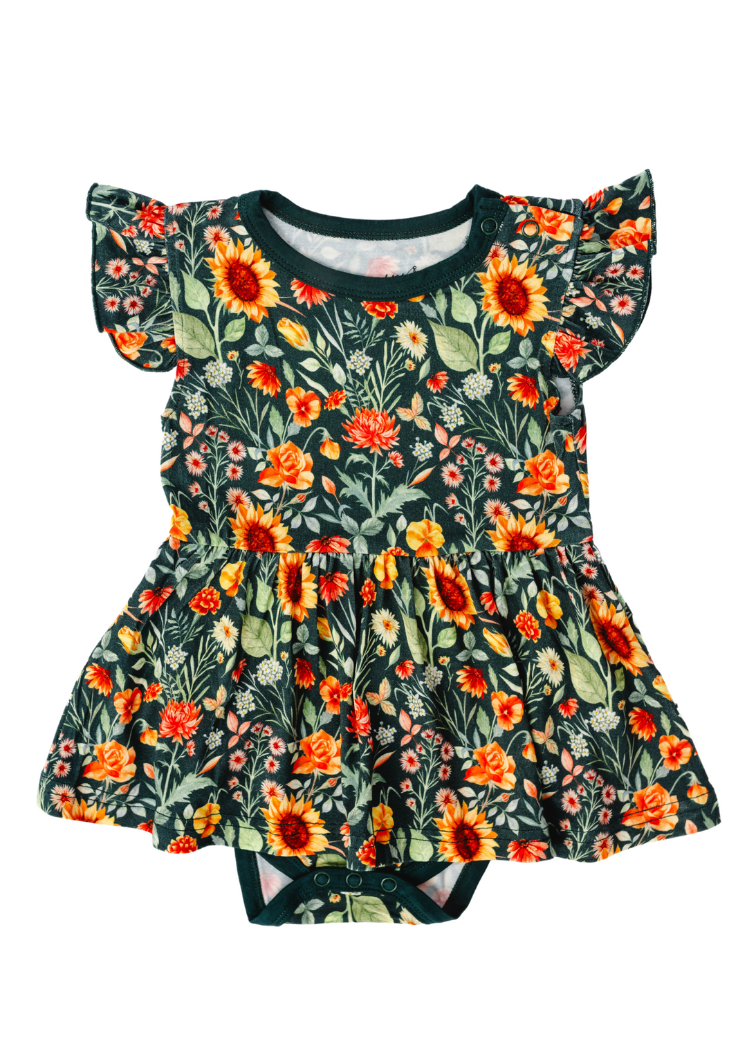 Flower Fields Baby Flutter Dress