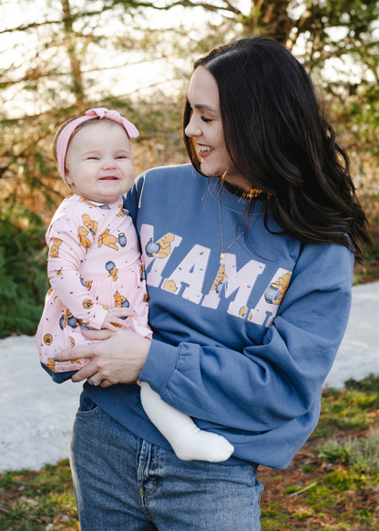 MAMA Crewneck Sweatshirts - Hunny Pot PINK