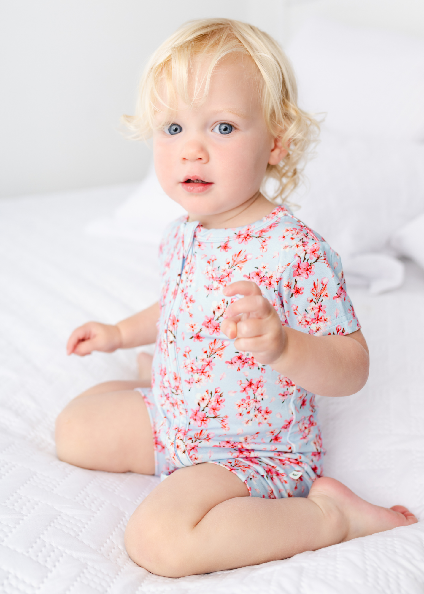 Cherry Blossom Shortie Romper