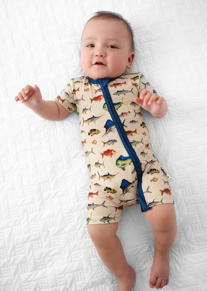 Deep Sea Fishing Shortie Romper
