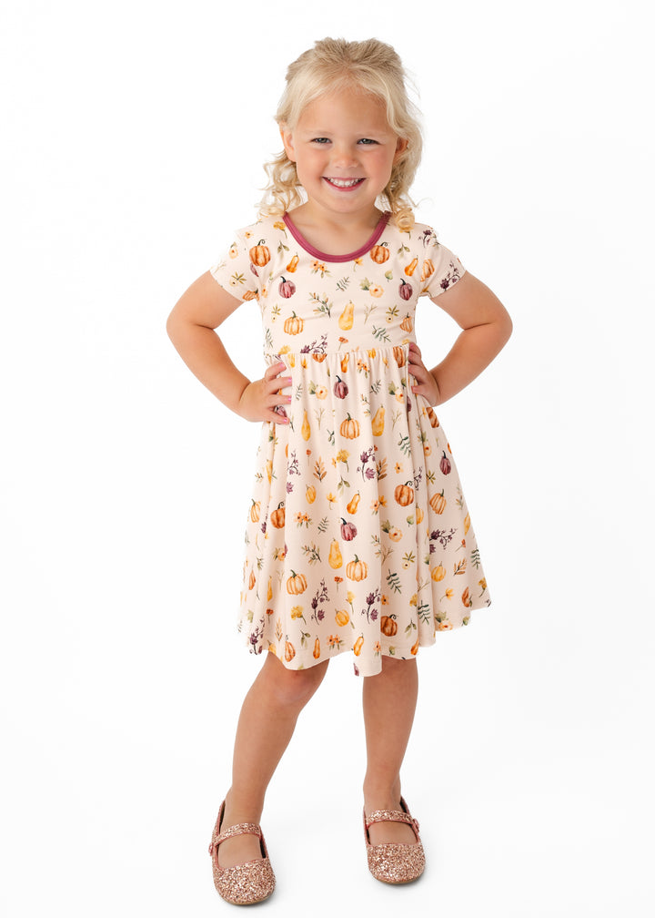 Pretty Pumpkins Bamboo Twirl Dress