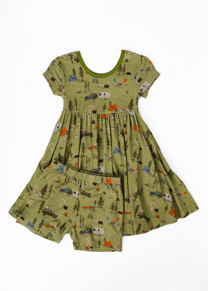 Camping Bamboo Twirl Dress