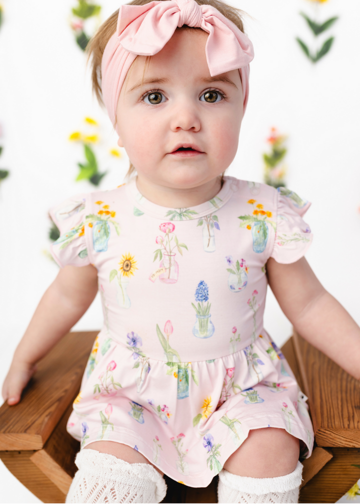 Flowers for Mom Flutter Baby Dress