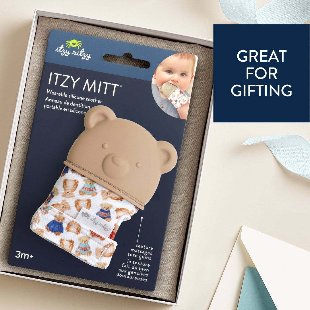Teething Mitt Vintage bear Itzy Mitt®