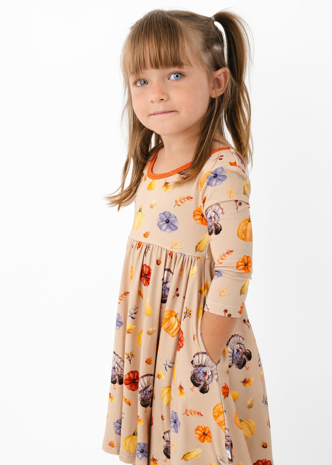 Lil Turkey Bamboo Twirl Dress
