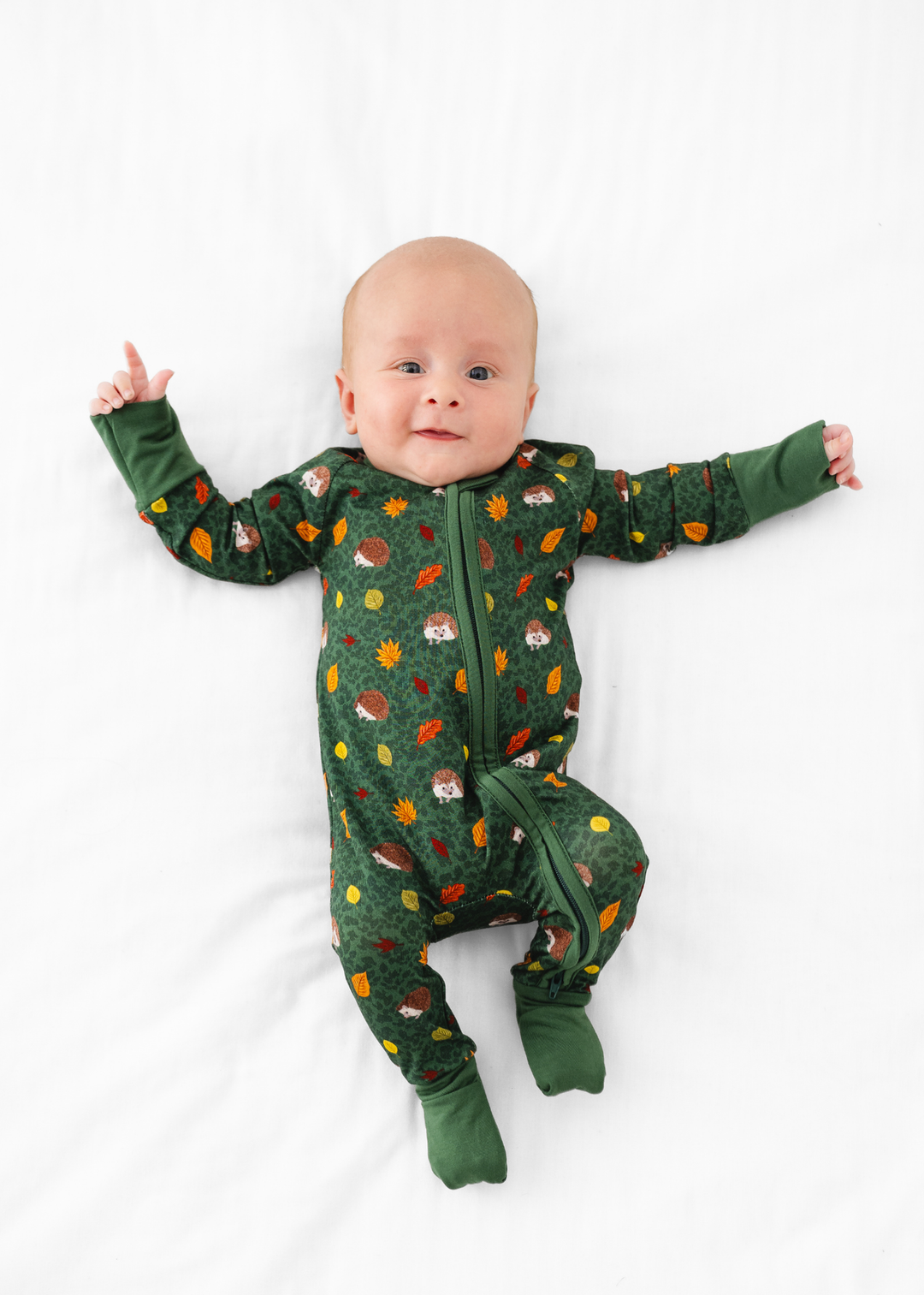 Hedgehogs Bamboo Zippered Sleeper