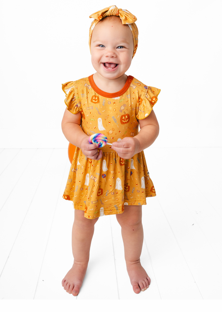 Trick or Treat Bamboo Flutter Dress