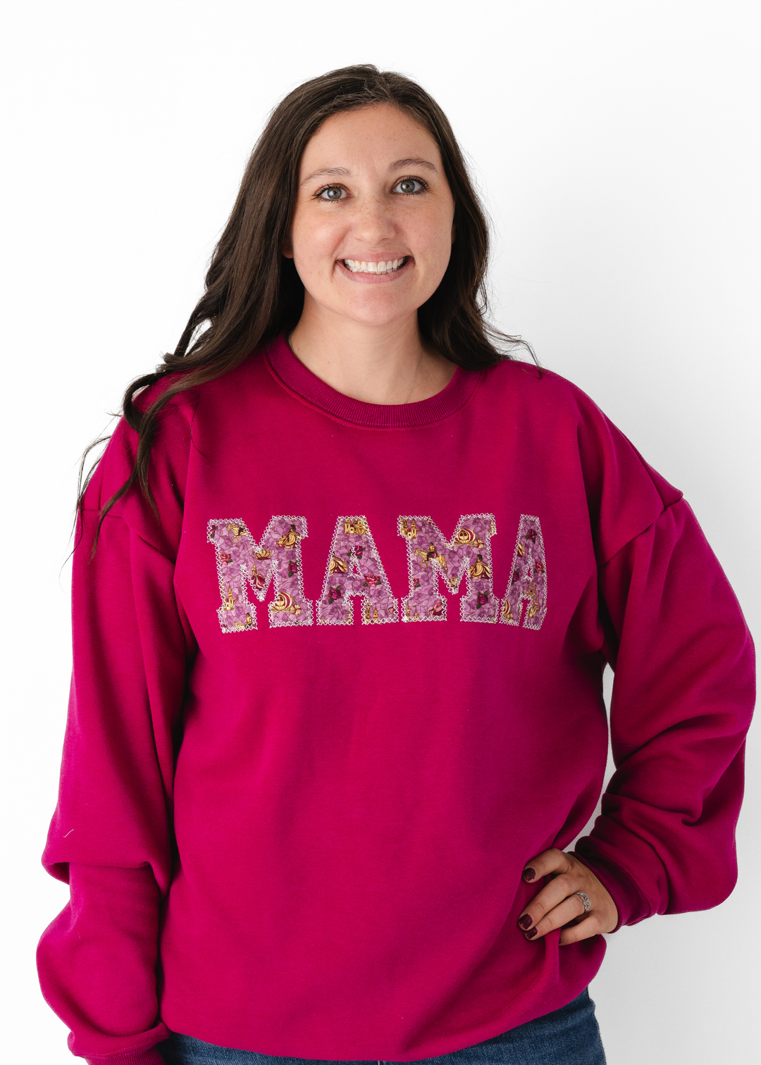 MAMA Crewneck Sweatshirt - Royal Stained Glass