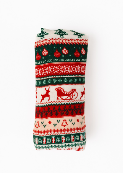 Classic Christmas Swaddle Blanket