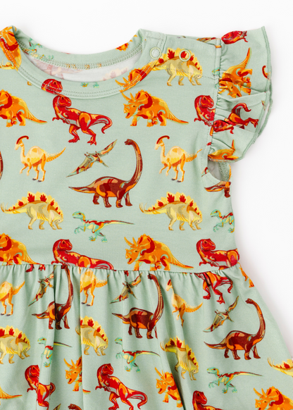 Dinosaurs Flutter Baby Dress