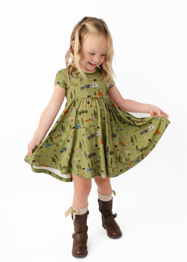 Camping Bamboo Twirl Dress