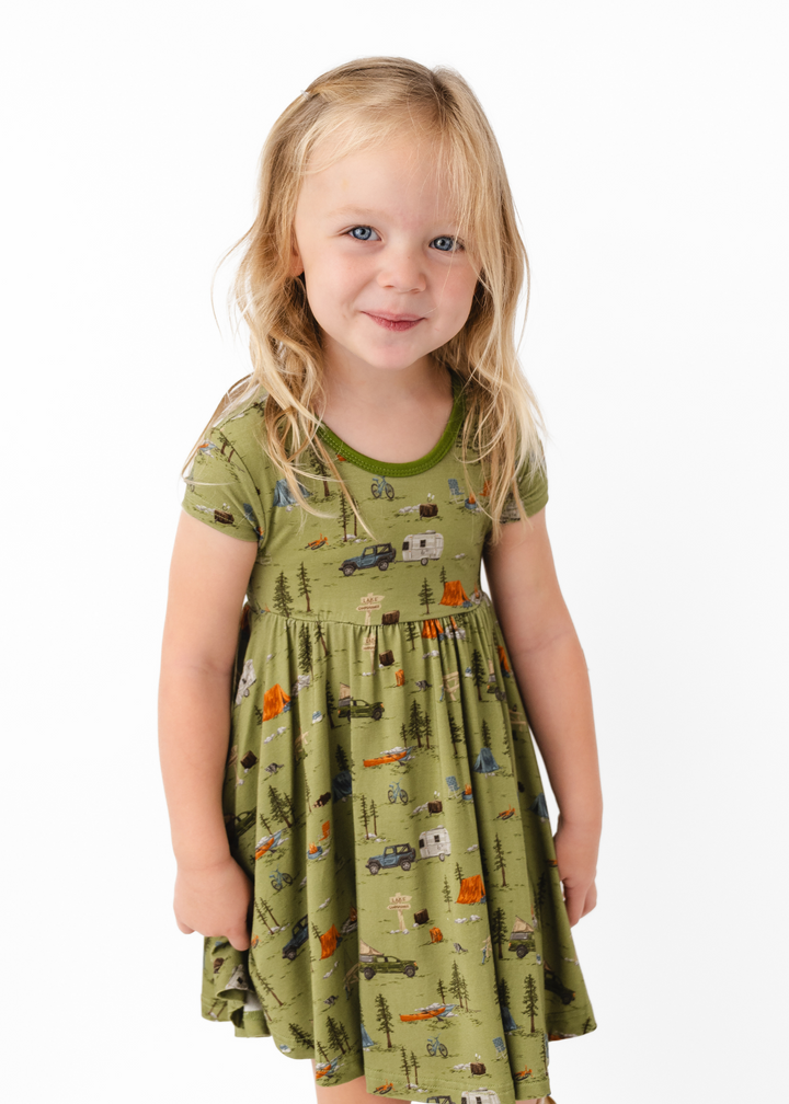 Camping Bamboo Twirl Dress
