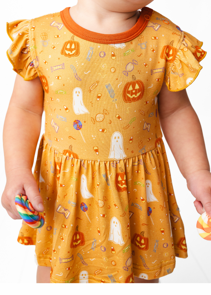 Trick or Treat Bamboo Flutter Dress