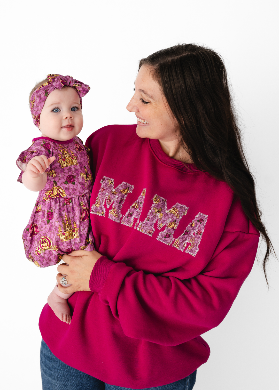 MAMA Crewneck Sweatshirt - Royal Stained Glass