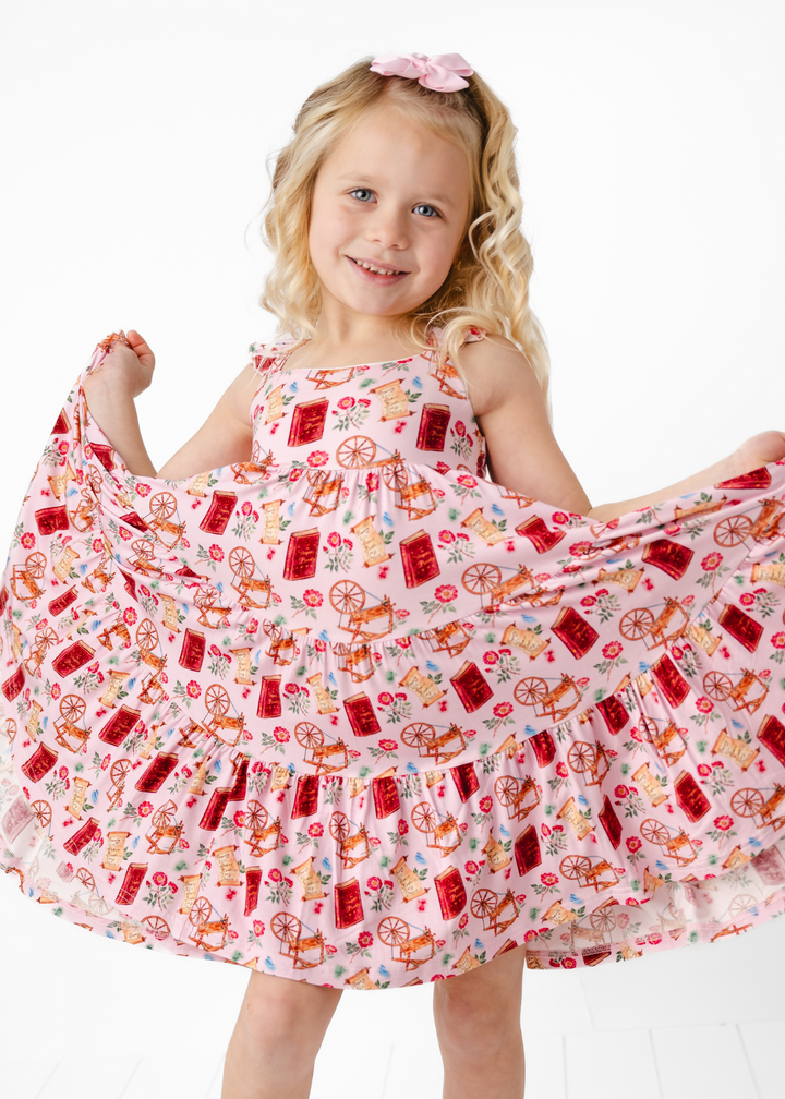 Sleeping Beauty Bamboo Tiered Twirl Dress