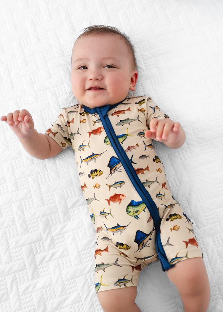 Deep Sea Fishing Shortie Romper