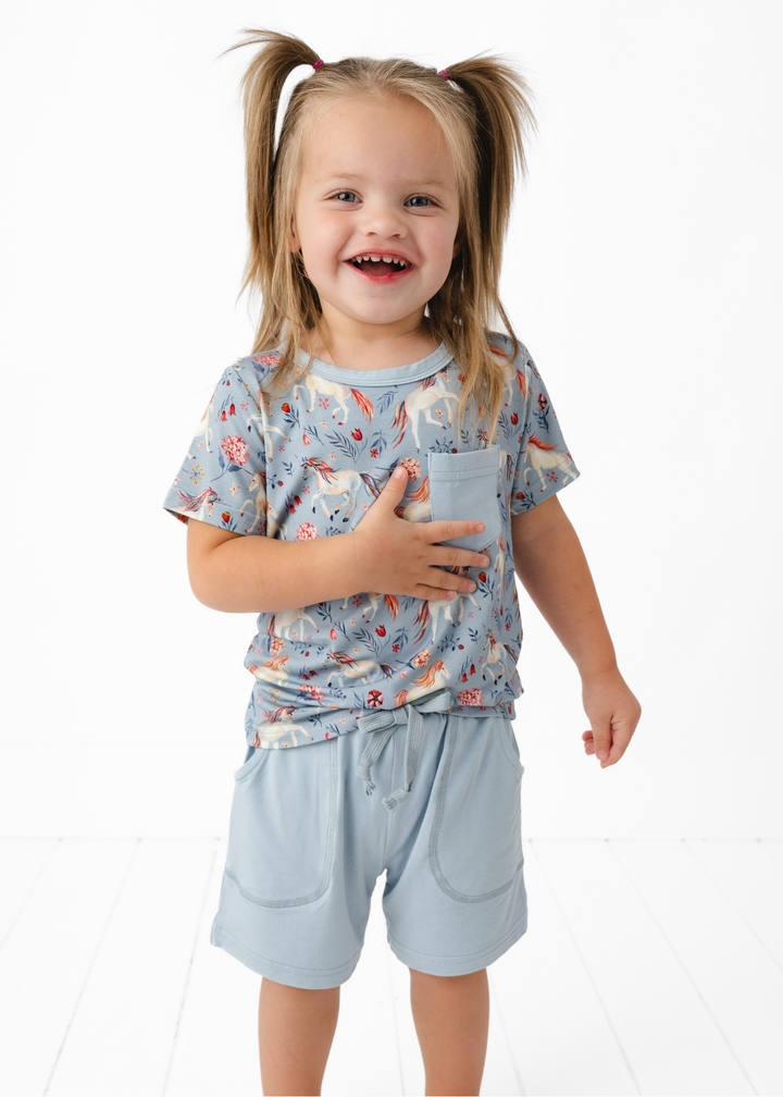 Unicorns Pocket Tee & Short Sets